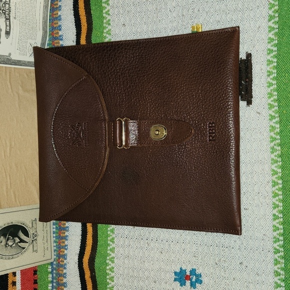 Col. Littleton Fine Leather Travel Bag Pouch Vintage - Picture 3 of 8